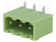 Pluggable terminal block; Contacts ph: 5.08mm; ways: 3; socket 