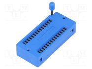 Socket: integrated circuits; ZIF; DIP28; 15.24mm; THT; demountable ECE