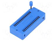 Socket: integrated circuits; ZIF; DIP28; 15.24mm; THT; demountable ECE