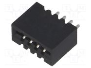 Connector: FFC/FPC; horizontal; PIN: 4; Non-ZIF; SMT; tinned; 20mΩ 