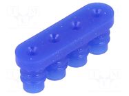 Gasket for wire; PIN: 4; 6.35mm; 1x4; Universal MATE-N-LOK TE Connectivity