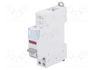 Module: pushbutton switch; 250VAC; 20A; for DIN rail mounting 