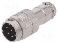 Connector: microphone; plug; male; PIN: 8; for cable; straight NINIGI