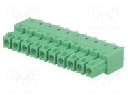 Pluggable terminal block; 3.81mm; ways: 10; straight; socket; THT PHOENIX CONTACT