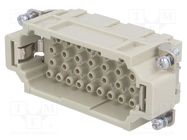 Connector: HDC; contact insert; male; Han® EE; PIN: 32; 32+PE; 16A HARTING