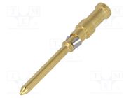 Contact; male; copper alloy; nickel plated,gold-plated; Han® D HARTING