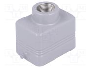 Enclosure: for HDC connectors; C-TYPE; size 44.27; Gland holes: 1 ILME