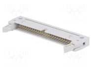 Connector: IDC; plug; male; PIN: 50; 3A; 125V; IDC; for ribbon cable CONNFLY