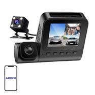 1080p front camera, 1080p indoor camera and VGA rear camera Azdome V600-3CH, G-sensor, Azdome