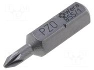 Screwdriver bit; Pozidriv®; PZ0; Overall len: 25mm WERA