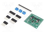 DC-motor driver; MC33926; 20kHz; PWM; 3A; Uin mot: 5÷28V; Ch: 2 POLOLU