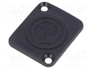 Protection cap; flange (2 holes),for panel mounting,screw NEUTRIK