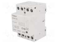 Contactor: 4-pole installation; 40A; 230VAC; NO x4; IKA ISKRA