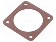Socket gasket; IP67; size 20; flange (4 holes); CM HIRSCHMANN