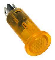 PANEL INDICATOR, YELLOW, 12V, SOLDER