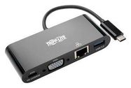 USB-C MULTIPORT ADAPTER, VGA, USB-A, BLK