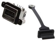 USB CONN, 2.0 TYPE A, R/A RCPT, 4POS