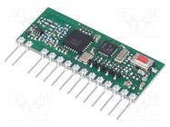 Module: RF; FM transceiver; LoRa; 868.3MHz; UART; -126dBm; THT; 20mW AUREL