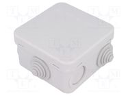 Enclosure: junction box; X: 75mm; Y: 75mm; Z: 42mm; wall mount; IP55 SPELSBERG