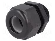 Gland; M25; IP68; 9÷16mm; thermoplastic; black HARTING