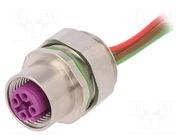 Connector: M12; socket; PIN: 5; female; cables; B code-Profibus LUMBERG AUTOMATION