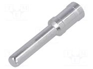 Contact; male; copper alloy; silver plated; 10mm2; crimped; 40A HARTING