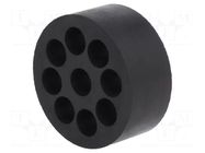Insert for gland; 6.9mm; M40; IP54; NBR caoutchouc; Holes no: 9 LAPP