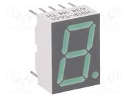 Display: LED; 7-segment; 14.22mm; 0.56"; No.char: 1; green; anode BROADCOM (AVAGO)