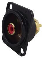 SOCKET, PHONO, BLACK, D, RED