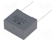 Capacitor: polypropylene; X2; R47 X2; 330nF; 26.5x13x22mm; THT KEMET