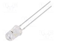 LED; 5mm; orange; blinking; 12000÷14400mcd; 30°; 3÷5V; 20mA; 6.8Hz 