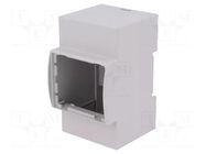 Enclosure: for DIN rail mounting; Y: 90mm; X: 53.5mm; Z: 62mm; grey ITALTRONIC