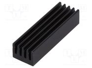 Heatsink: extruded; black; L: 26mm; W: 8mm; H: 6mm; 26K/W; aluminium FISCHER ELEKTRONIK