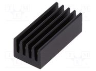 Heatsink: extruded; black; L: 17mm; W: 8mm; H: 6mm; 42K/W; aluminium FISCHER ELEKTRONIK