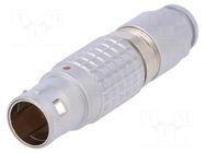 Connector: circular; 2B; plug; male; PIN: 4; soldering; for cable LEMO