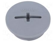 Stopper; M25; 1.5; IP68; polyamide; dark grey; SKINDICHT®; 8mm LAPP