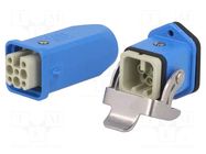 Connector: HDC; male + female; 10A; 90V; Han® Ex; PIN: 8; 7+PE; M20 HARTING