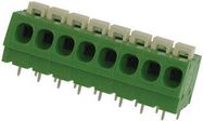 TERMINAL BLOCK, SPRING, 8 POSITION, 30-12AWG