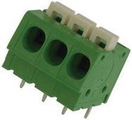 TERMINAL BLOCK, SPRING, 3 POSITION, 30-12AWG