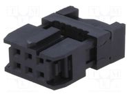 Connector: IDC; plug; female; PIN: 6; with cable clamp; IDC; 1.27mm Amphenol Communications Solutions