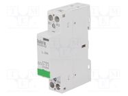 Contactor: 2-pole installation; 20A; 230VAC; NC x2 ISKRA