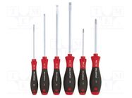 Kit: screwdrivers; Phillips,slot; SoftFinish®; 6pcs. WIHA