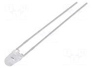 LED; red; 3mm; 35.2÷65mcd; 45°; Front: convex; 1.8÷2.2VDC BROADCOM (AVAGO)