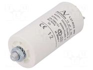 Capacitor: polypropylene; motors, run; 12uF; 420VAC; Ø35x73.5mm KEMET