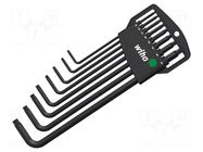 Wrench: Torx®-set; TX9,TX10,TX15,TX20,TX25,TX27,TX30,TX40 WIHA