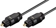 Toslink Cable 2.2 mm, 1 m, black - Toslink male > Toslink male, ø 2.2 mm