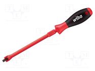 Screwdriver; slot; 4,0x0,8mm; SoftFinish®; Blade length: 125mm WIHA