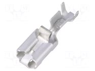 Terminal: flat; 6.3mm; 0.8mm; female; 1÷2.5mm2; crimped; for cable TE Connectivity