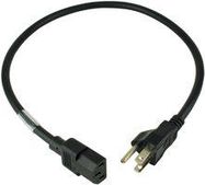 POWER CORD, NEMA5-15P/IEC, 2FT, 13A, BLACK