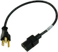 POWER CORD, NEMA5-15P/IEC C13, 3FT, 10A, BLACK